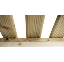 Vue détaillée d''une construction en bois