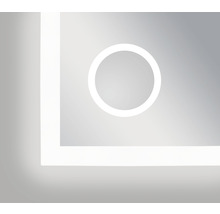 Vue détaillée d''un miroir avec éclairage LED