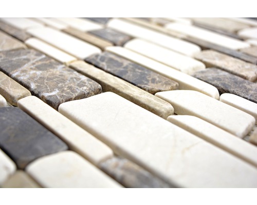 Mosaïque en pierre, gros plan