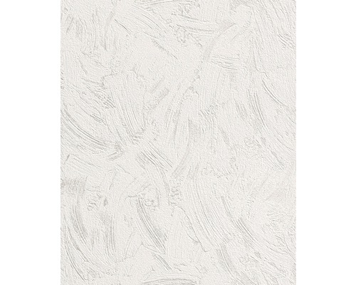 Vliestapete 483482 Putzstruktur weiß Strukturierte Tapete mit Pinselstrichmuster