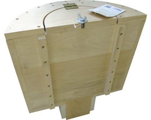 Caisse en bois avec couvercle et fermeture pour l''extérieur