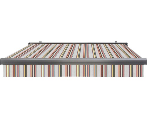 Markise mit gestreiftem Stoff
