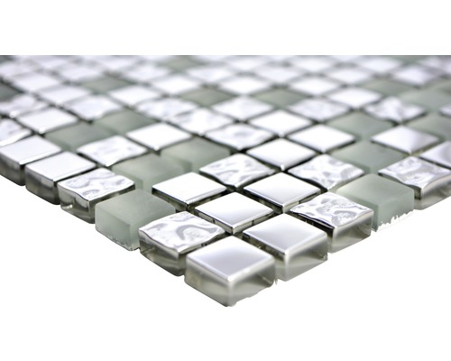 Mosaïque en verre et métal