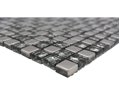 Mosaïque en verre et métal