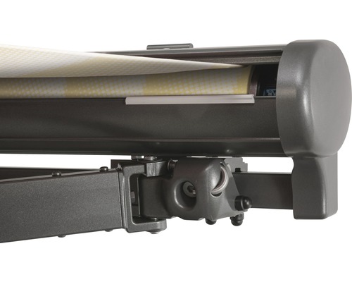 Detailansicht einer Gelenkarmmarkise