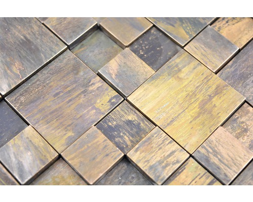 Carreaux de mosaïque carrés en métal