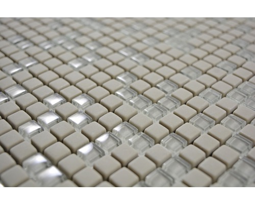 Carreaux de mosaïque en grès cérame et en verre