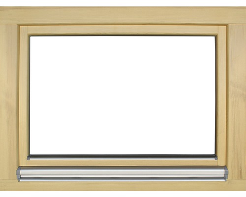 Cadre de fenêtre en bois avec tablette de fenêtre en aluminium