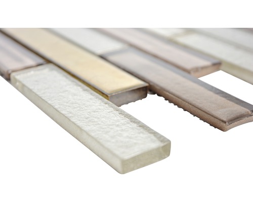 Mosaïque en verre en forme de bâtonnet