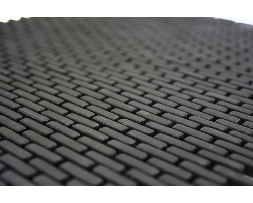 Vue détaillée d''un paillasson avec un motif de briques