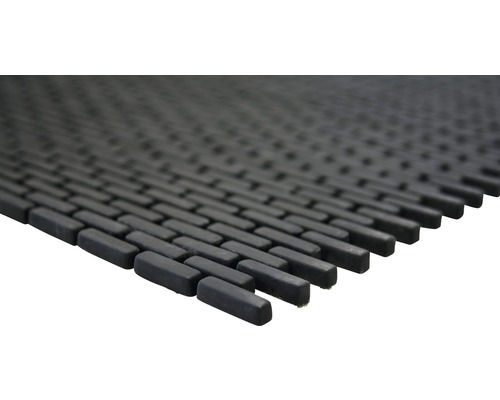 Tapis en caoutchouc avec motif rectangulaire