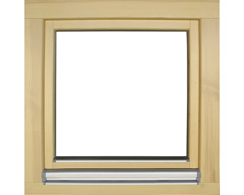 Cadre de fenêtre en bois avec recouvrement en aluminium