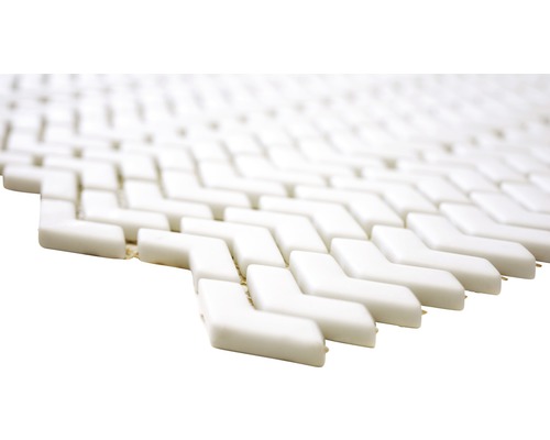 Carreau de mosaïque en céramique, motif à chevrons