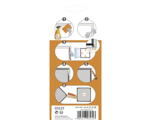 Instructions pour la pose d''une moustiquaire sur un cadre de fenêtre