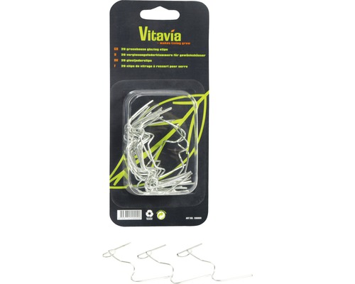 Paquet de 20 clips de vitrage de serre