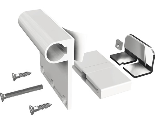 Duschtürdichtung mit Schrauben und Befestigungsmaterial