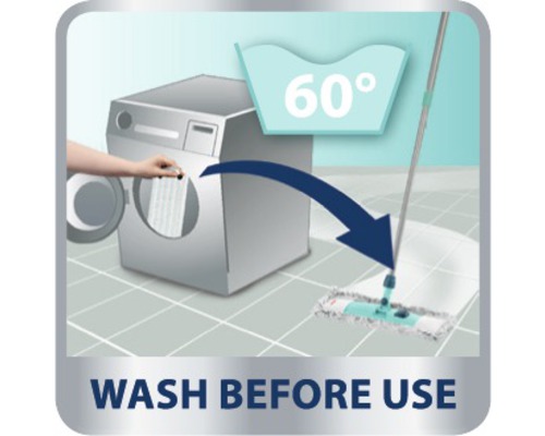 Waschen vor Gebrauch Symbol