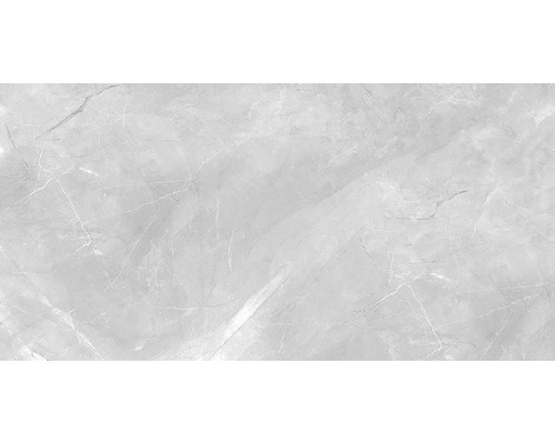 Carrelage de sol en grès cérame fin Premium Marble Messina gris 60x120 cm