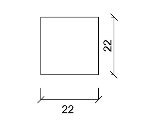 Quadratische Form mit Massangabe 22