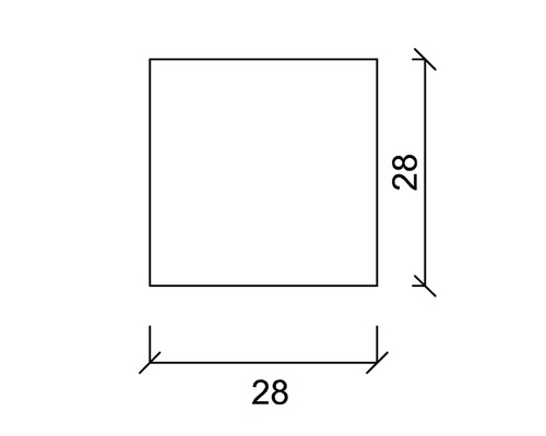 Quadratische Form mit Massangabe 28