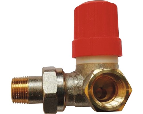 Robinet thermostatique de radiateur forme coudée