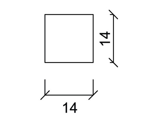 Quadratische Form mit Maßangabe 14