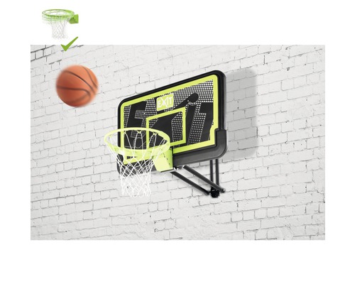 Basketballkorb zur Wandmontage mit Ball