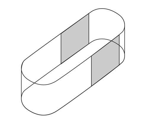 Représentation d''un obstacle ovale