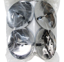 Lot de quatre patins pour meubles en métal avec fixation à broche