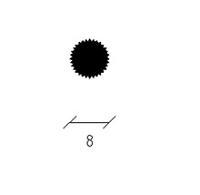 Symbole pour une dureté de 8