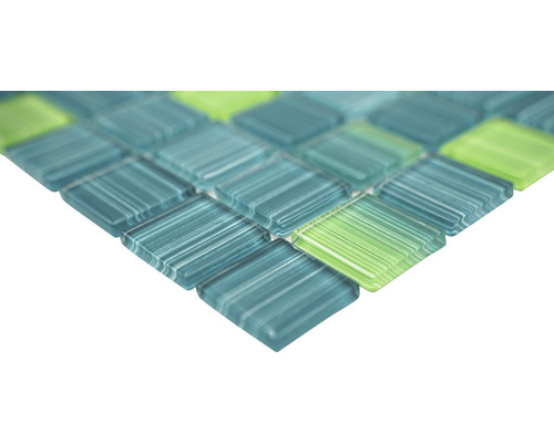Carreau de mosaïque en verre avec formes carrées