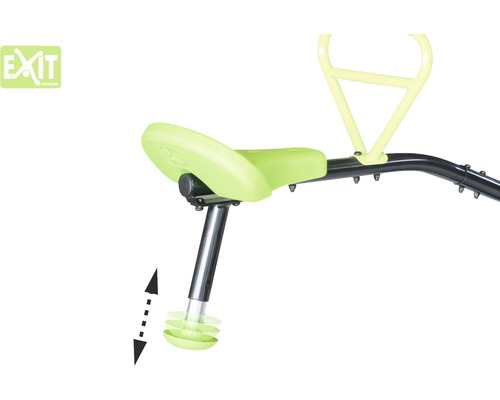 Vue détaillée d''un siège de trampoline avec hauteur réglable