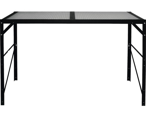 Pavillon noir avec toit transparent