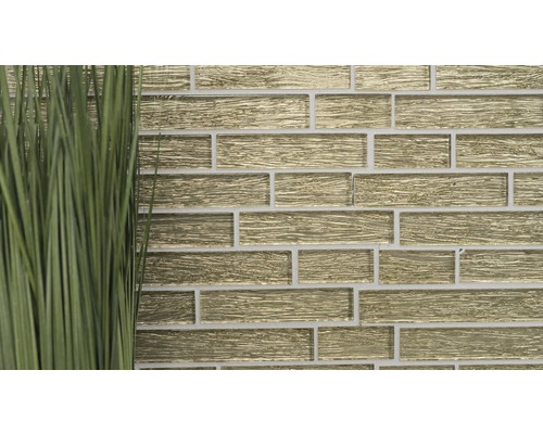 Carreaux muraux en verre en motif de brique