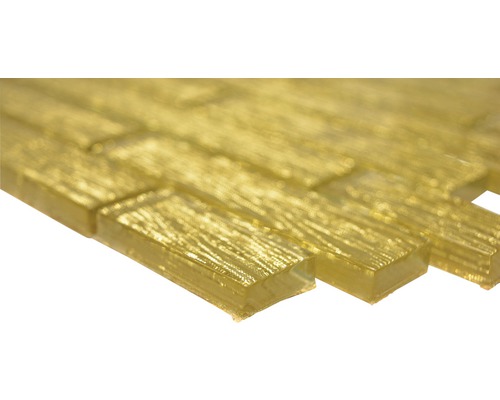 Carreau de mosaïque en verre de forme allongée