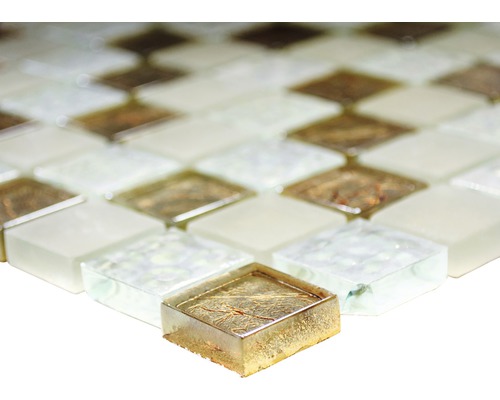 Mosaïque en verre et en pierre