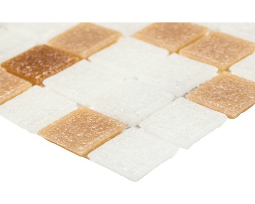 Mosaikfliese aus Glas, quadratisch