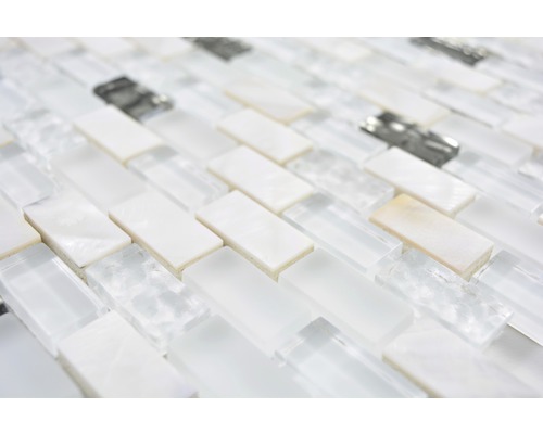 Mosaïque en verre et nacre