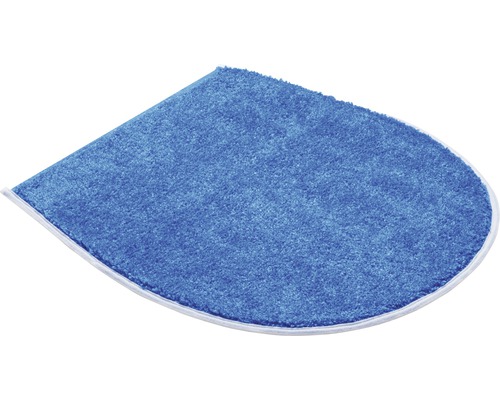 Tapis de bain demi-rond avec bordure