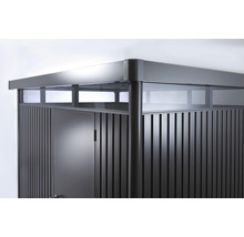 Gerätehaus biohort HighLine cm 254x174 silber-metallic HORNBACH H2 - Doppeltür