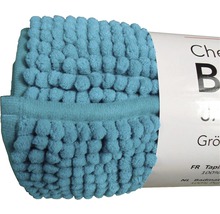 Badematte Chenille petrol 45x75 cm