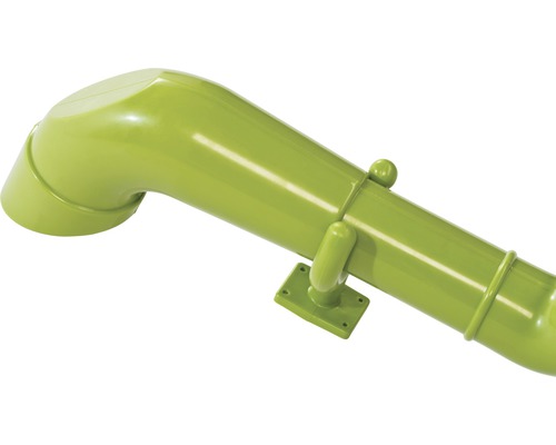 Toboggan de tour de jeux vert avec éléments de montage