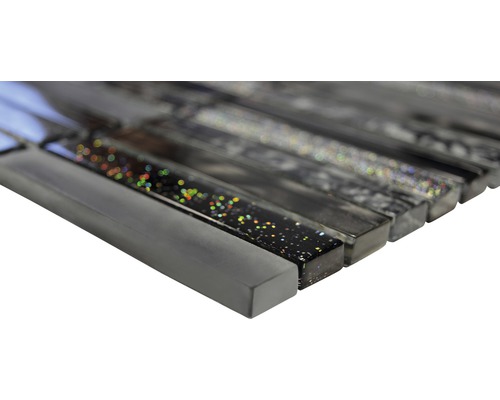 Mosaïque avec verre et paillettes