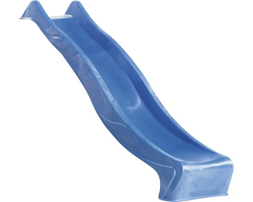 Toboggan bleu pour enfants en plastique