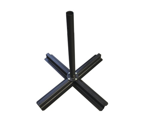 Sonnenschirmständer aus Metall mit Kreuzfuß