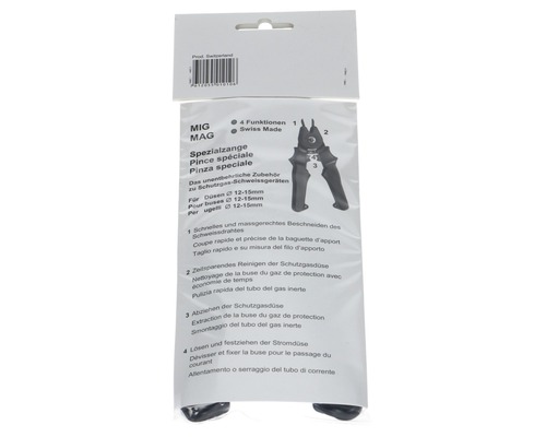 Pince spéciale MIG MAG dans son emballage