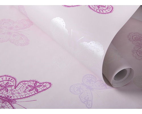 Tapetenrolle mit Schmetterlingsmuster