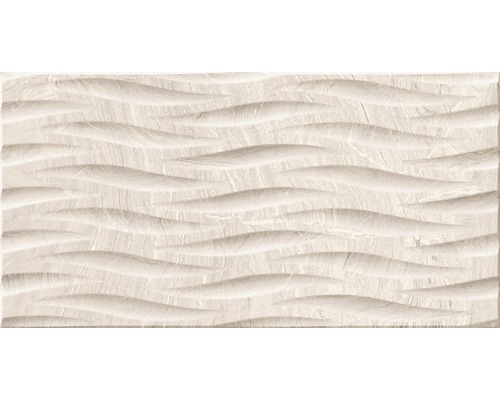 Carrelage décoratif en grès cérame fin Varana Almond 45x90 cm