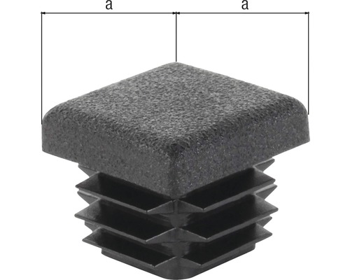 Capuchon de protection en plastique pour tubes carrés