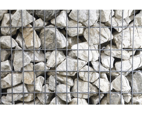 Gabionenwand mit Steinfüllung